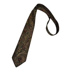 MISSONI Green Paisley Silk LUXURY Tie ITALY